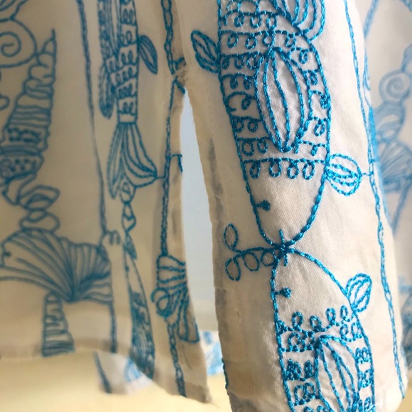 LILLY PULITZER by Marcus Cross Embroidered Tunic - Picture 6 of 9